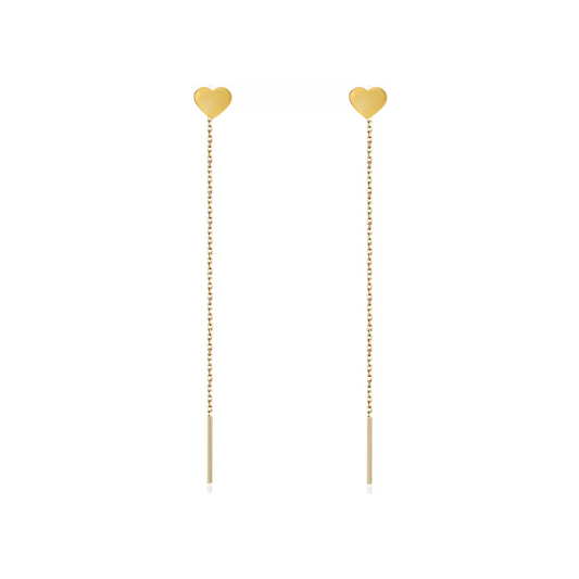 Catenella orecchini a cuore