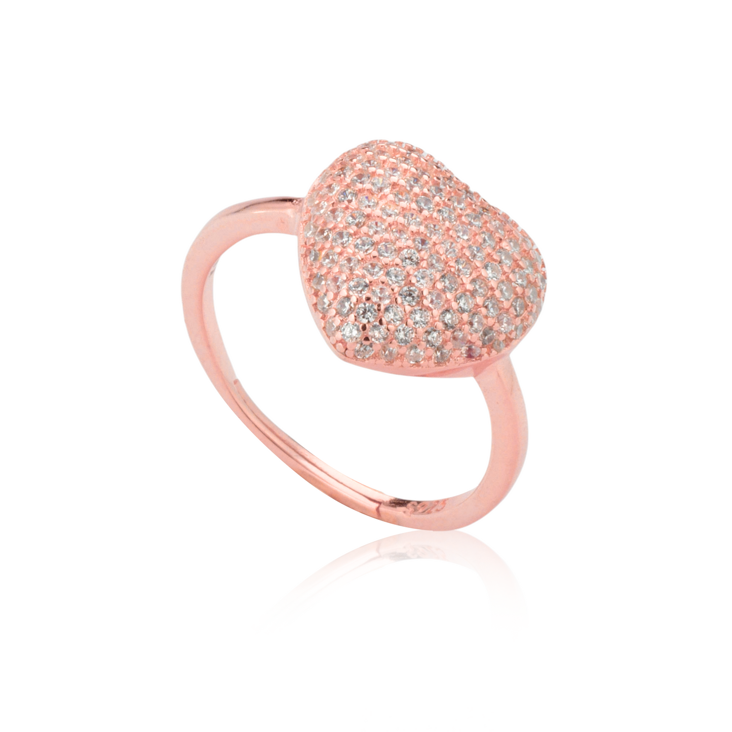 Anello Amour Pavè 1 cm