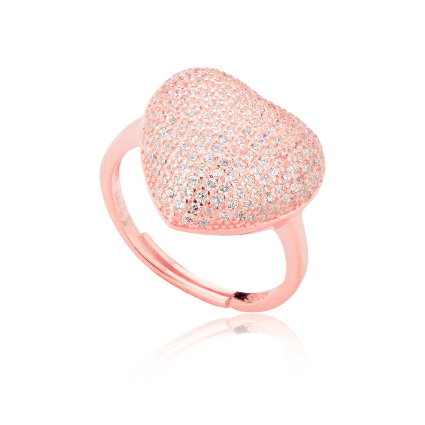 Anello Amour Pavè 2 cm