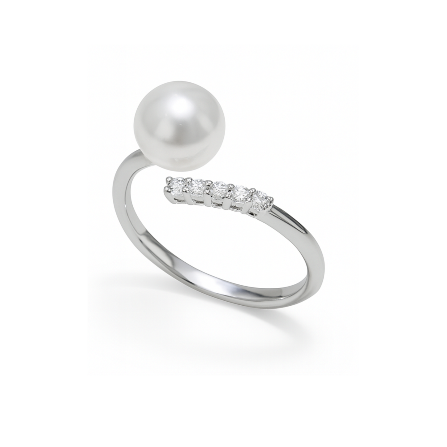 Anello Perla e swarovski