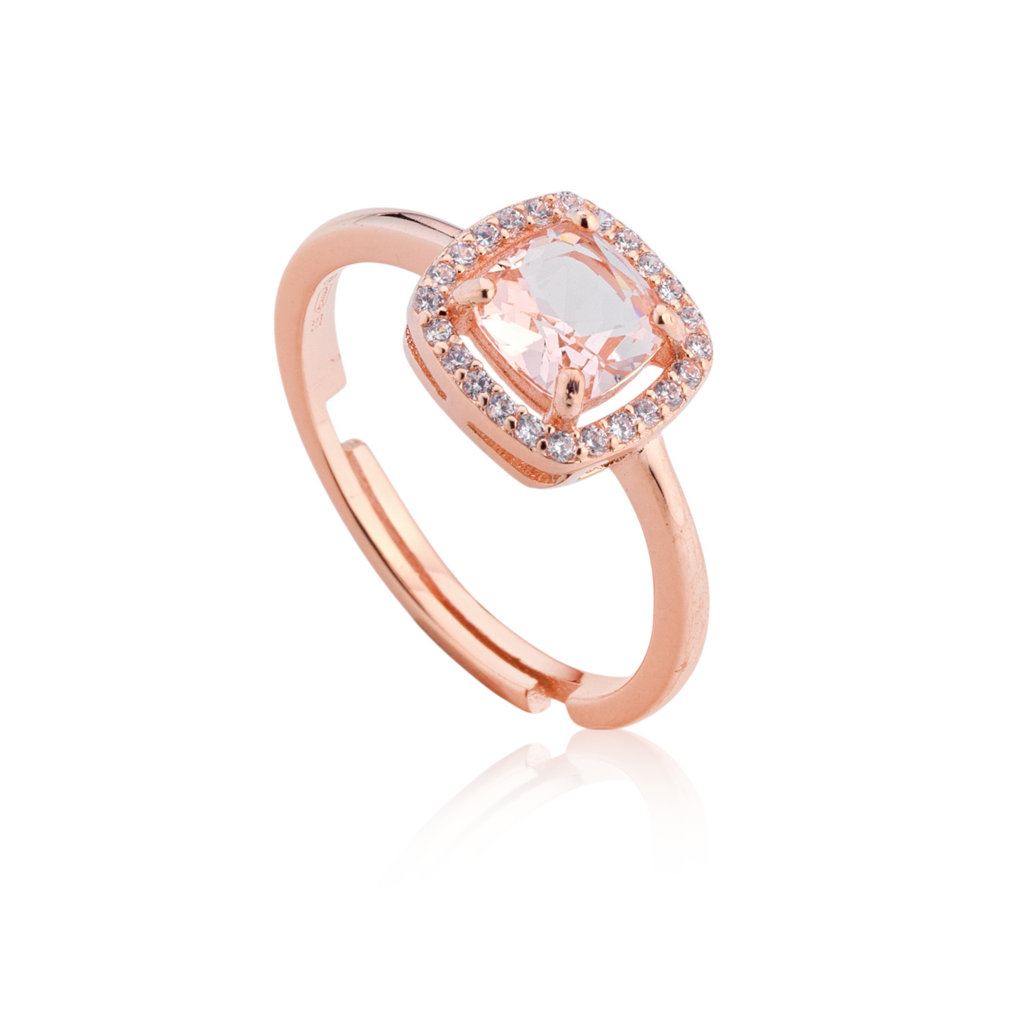 Anello mademoiselle quadrato