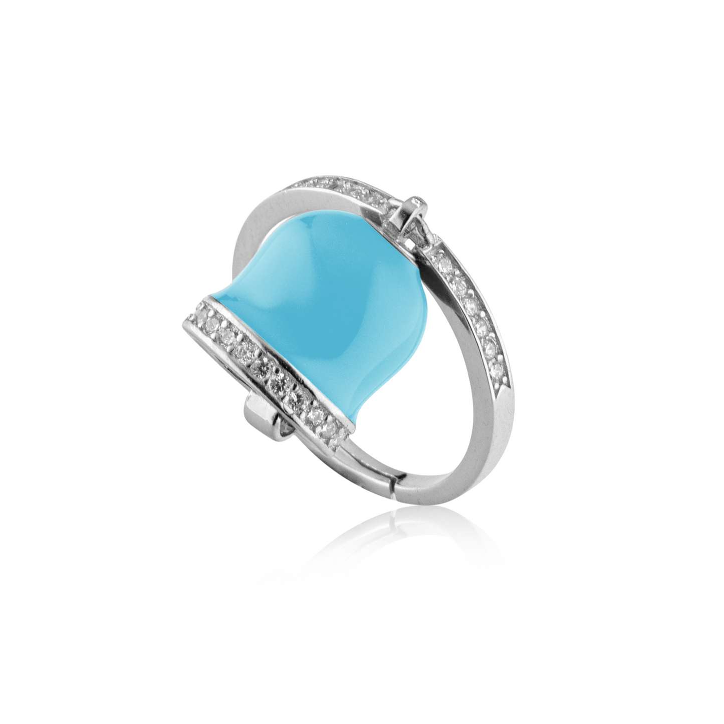 Anello campanella smaltato