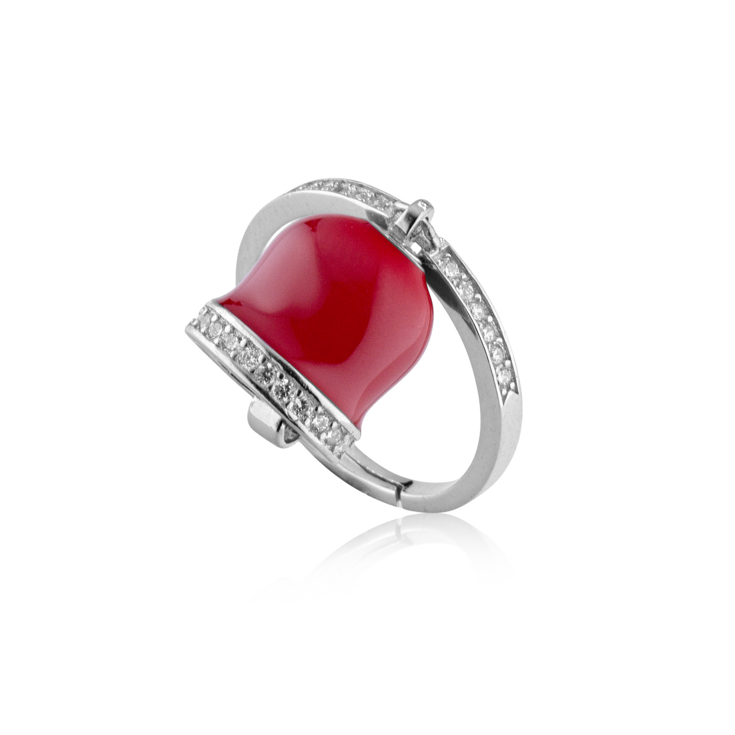 Anello campanella smaltato