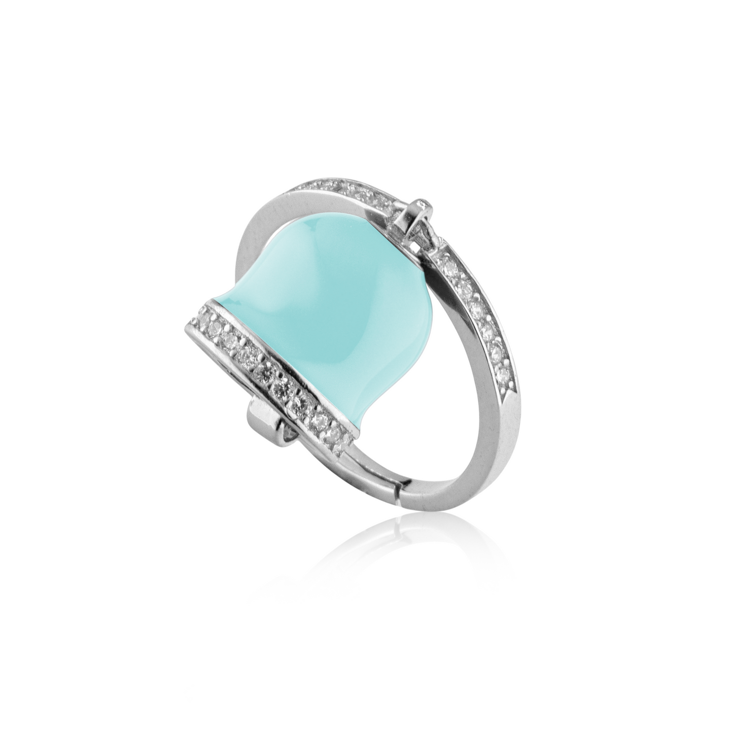 Anello campanella smaltato