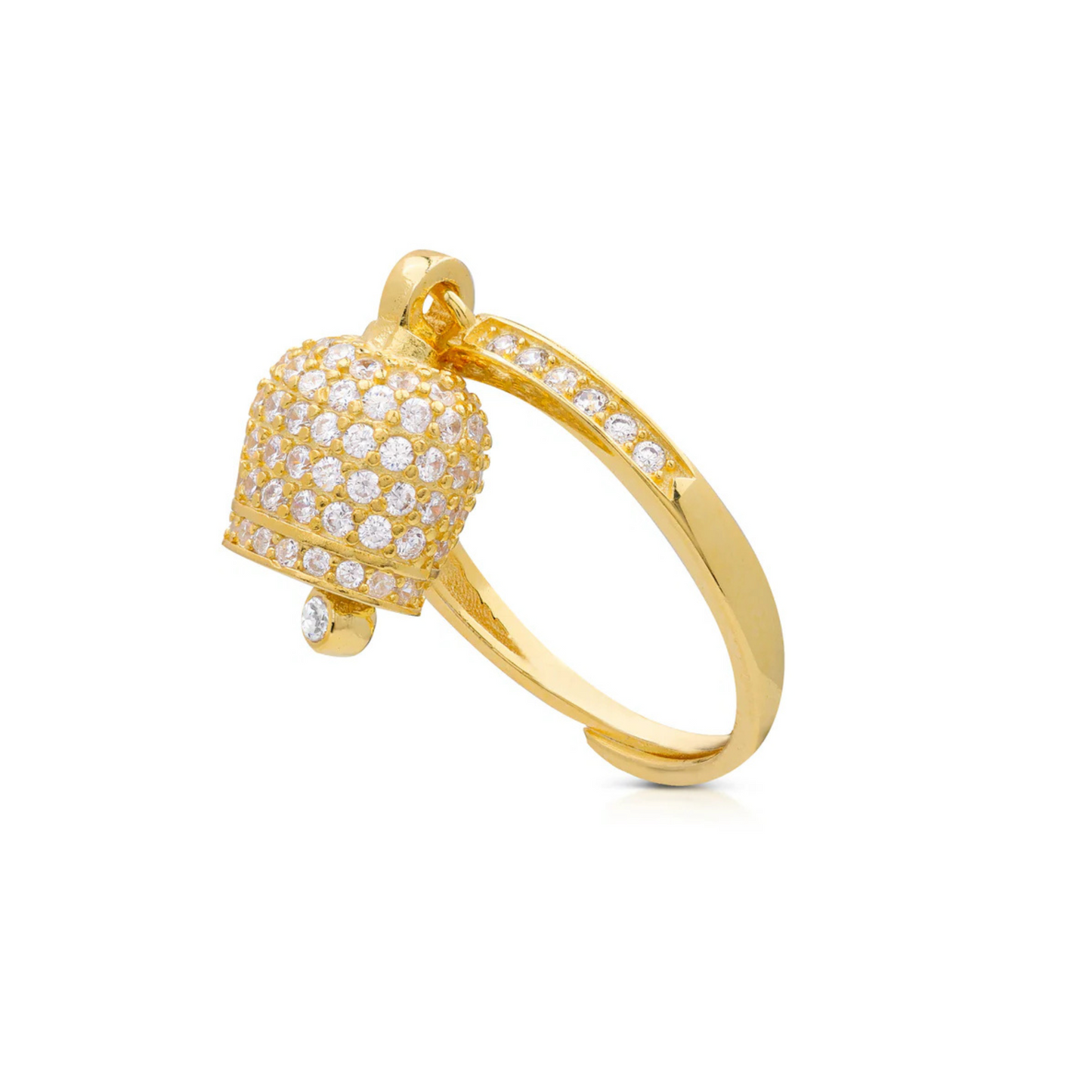 Anello campanella pavè media