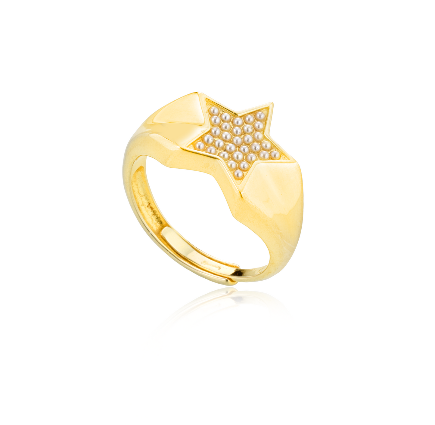 MicroPerle star ring