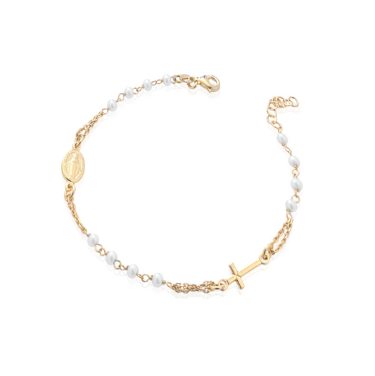 Bracciale Rosario Con Perle