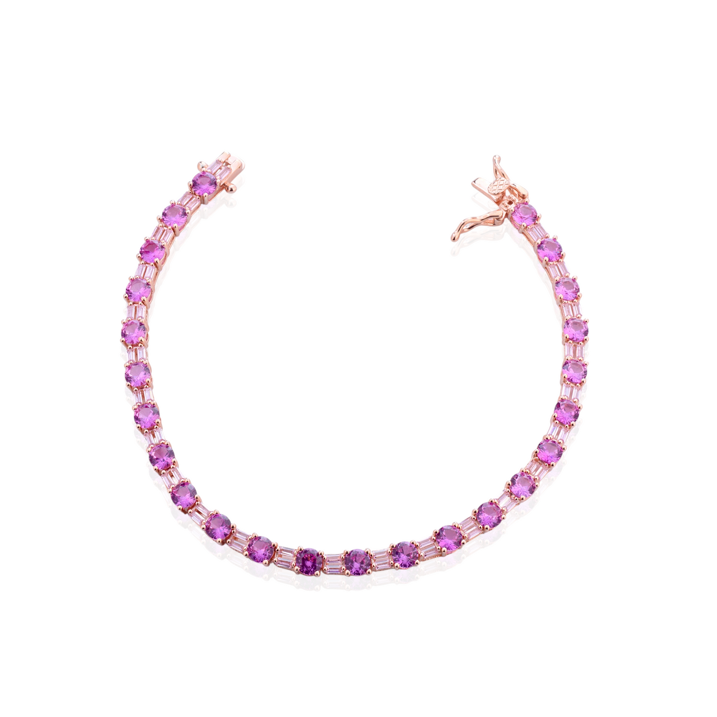 Baguette tennis bracelet