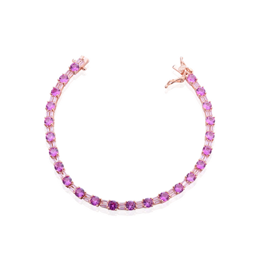 Baguette tennis bracelet