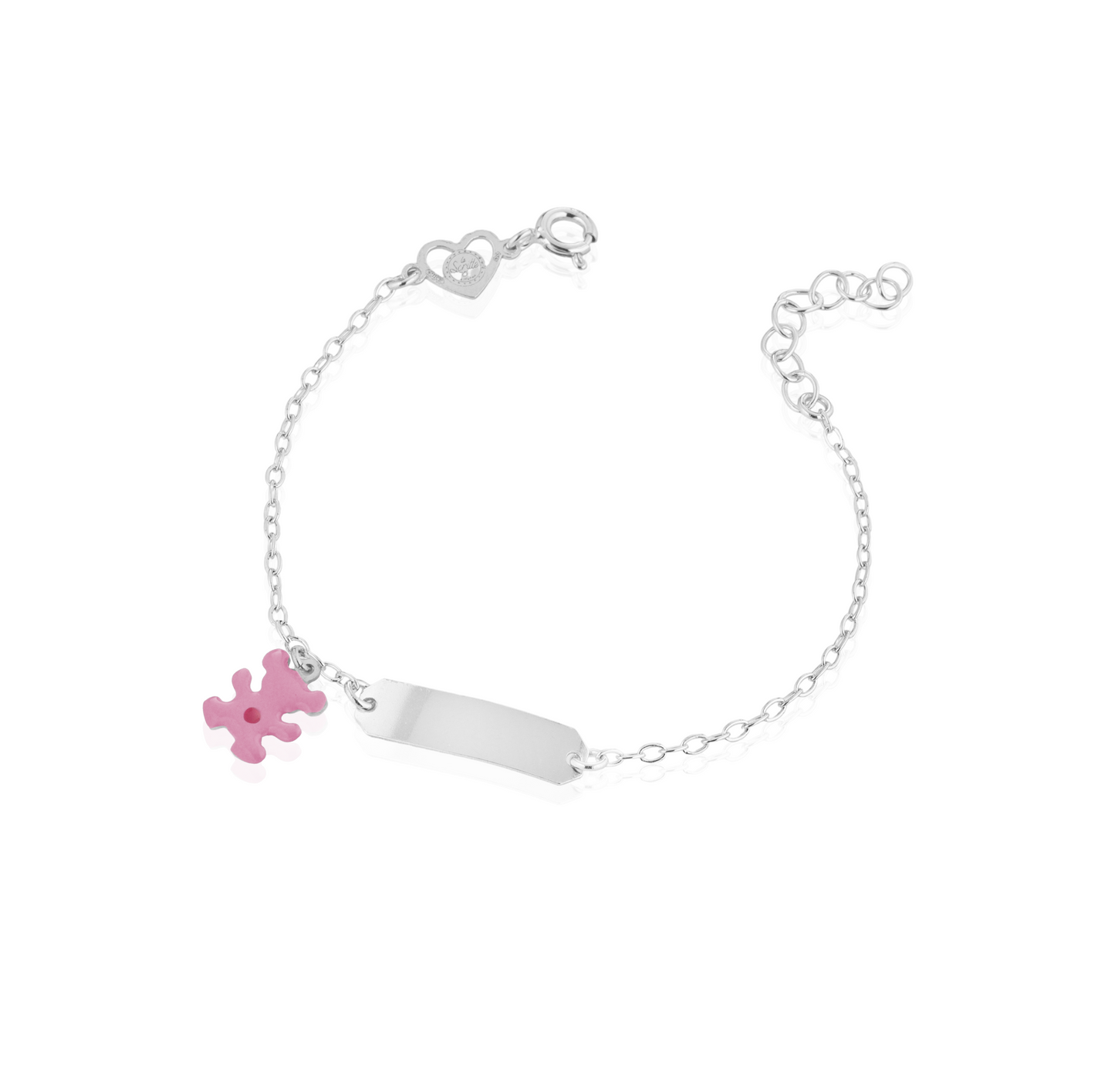 Bracciale baby targa con orsetto