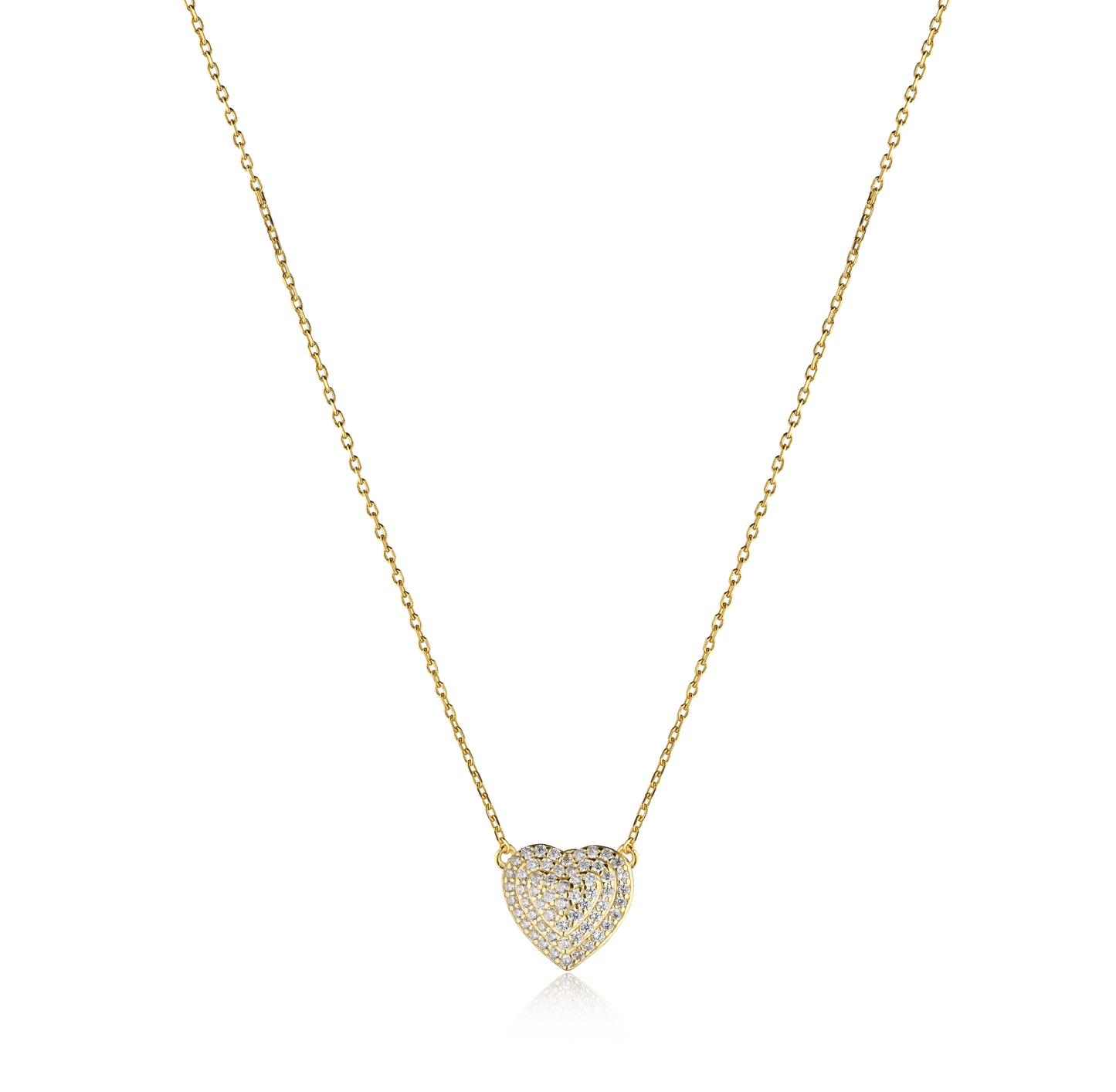 Collana Amour Pavè 1,1 cm