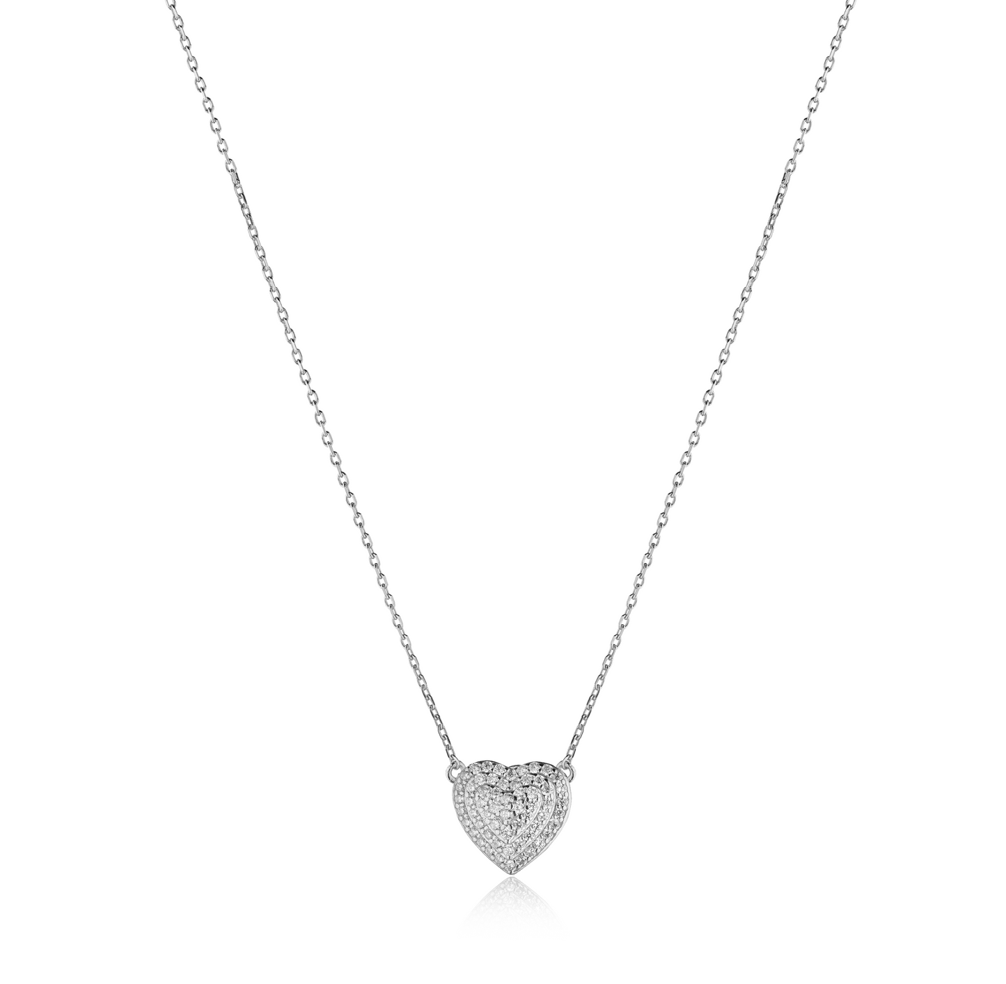 Collana Amour Pavè 1,1 cm