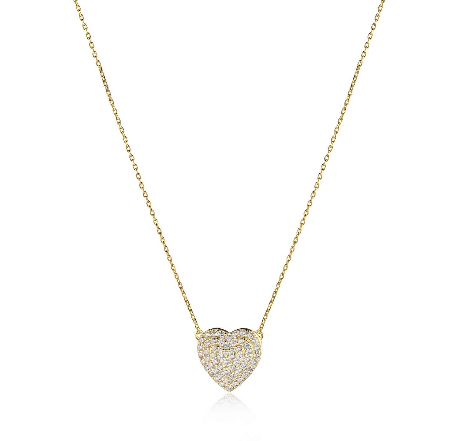 Collana Amour Pavè 1,4 cm