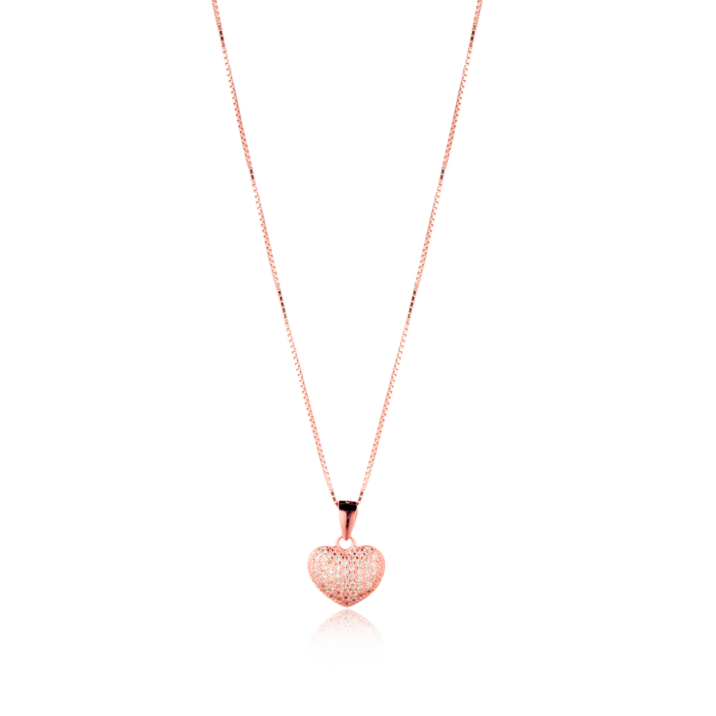 Collana Amour Pavè 0,7 cm