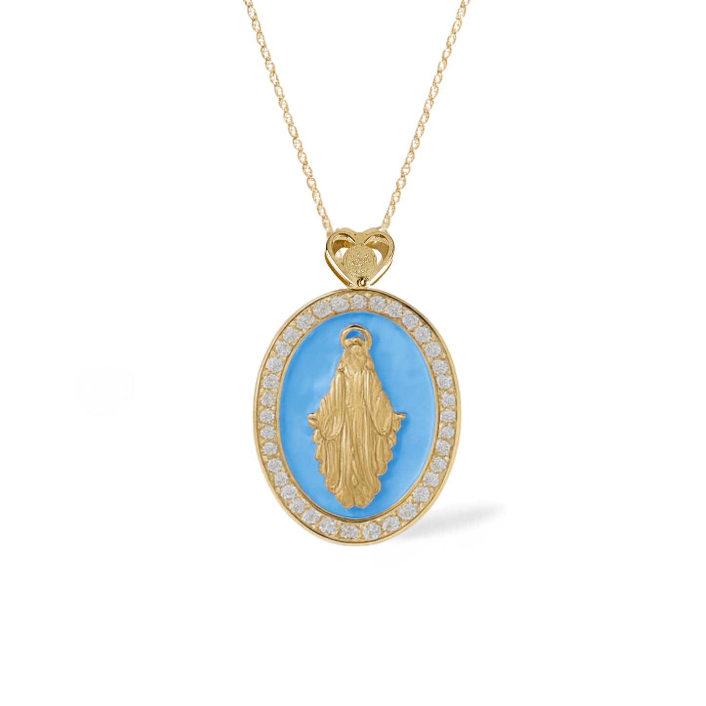 Collana Madonna Smaltata 3 misura