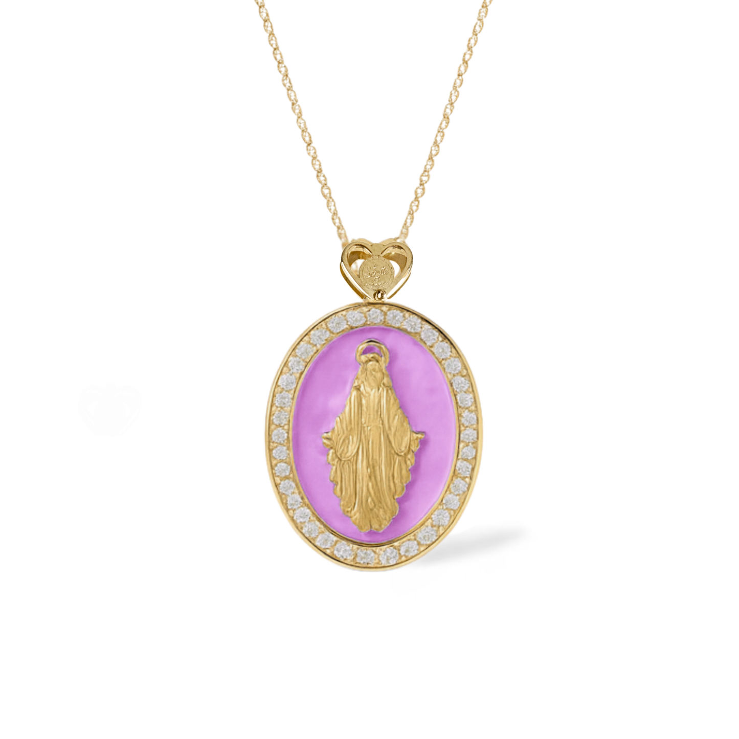 Collana Madonna Smaltata 3 misura