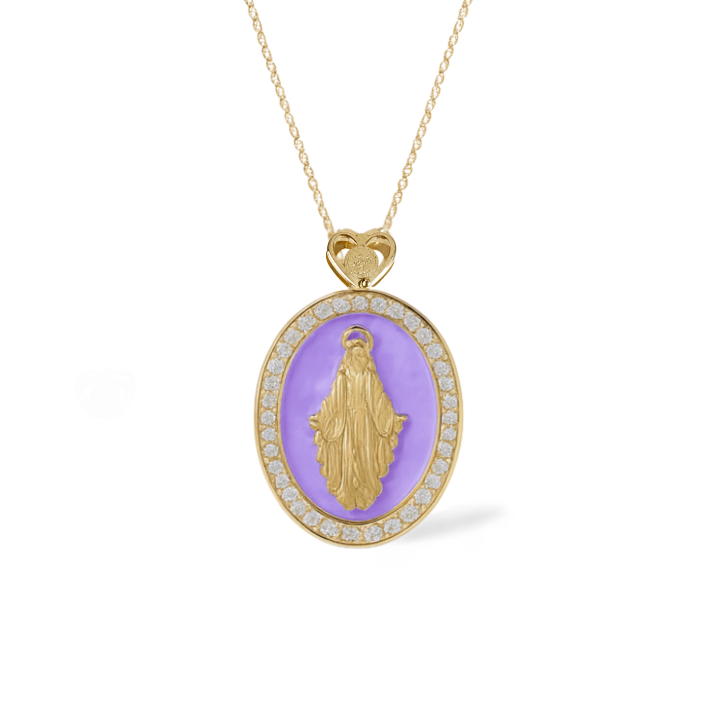 Collana Madonna Smaltata 3 misura