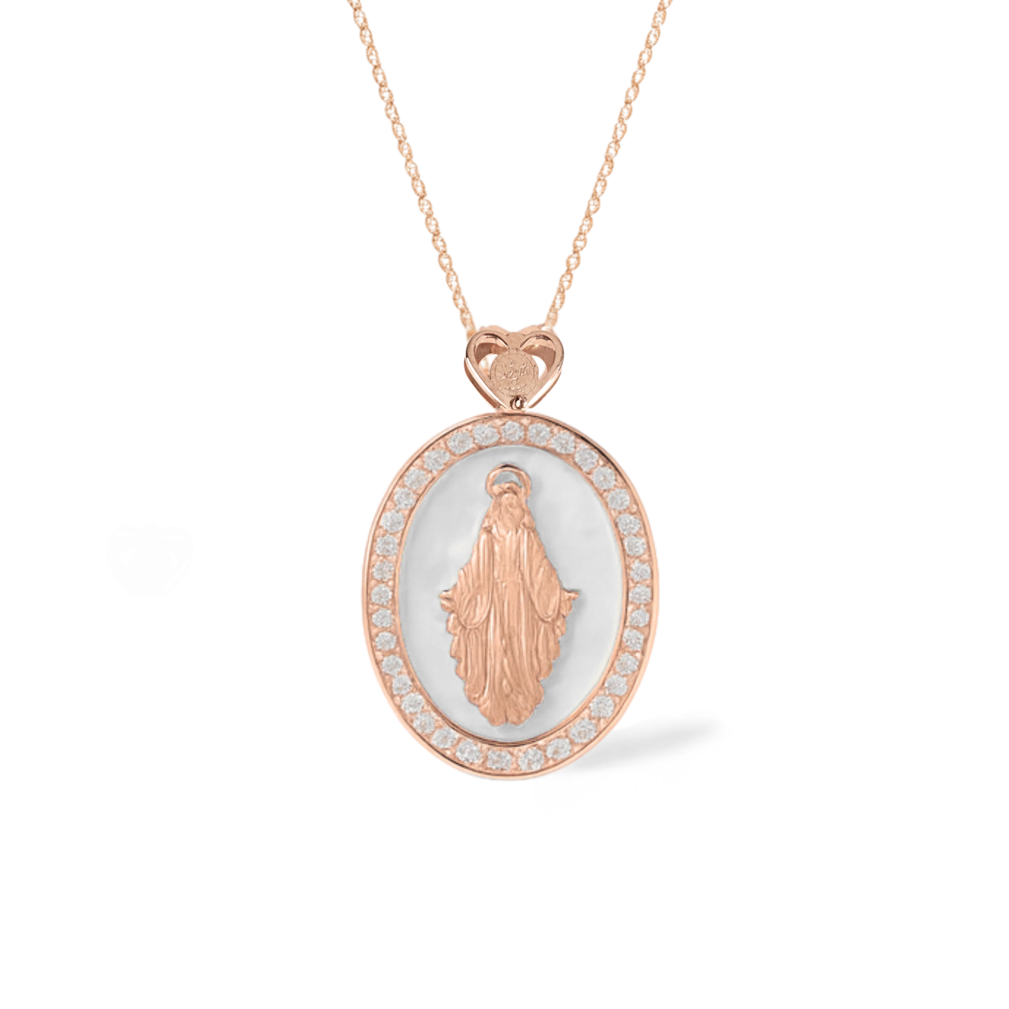 Collana Madonna Smaltata 3 misura