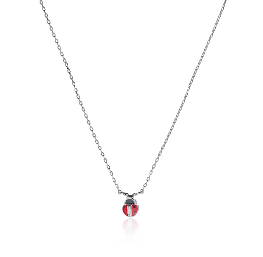Collana baby con coccinella