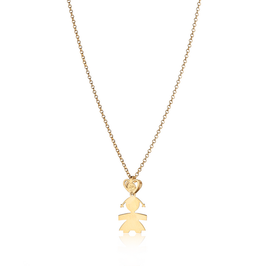Collana bimba una lastra 2 cm