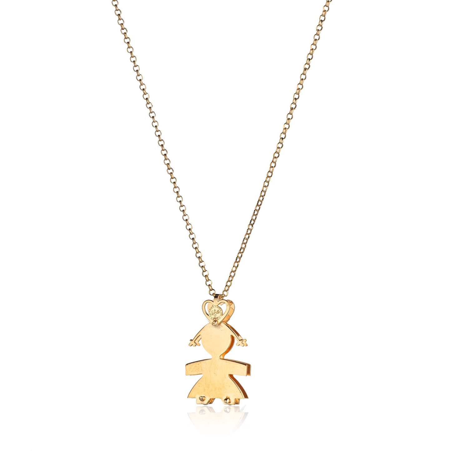 Collana bimba due lastre 3 cm