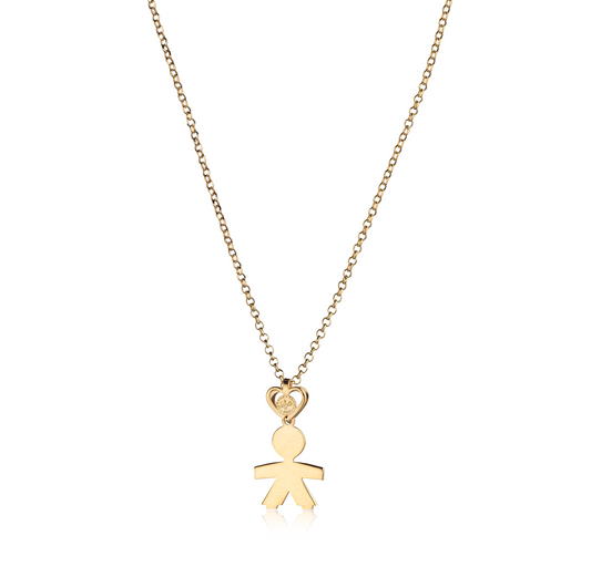 Collana bimbo una lastra 2 cm