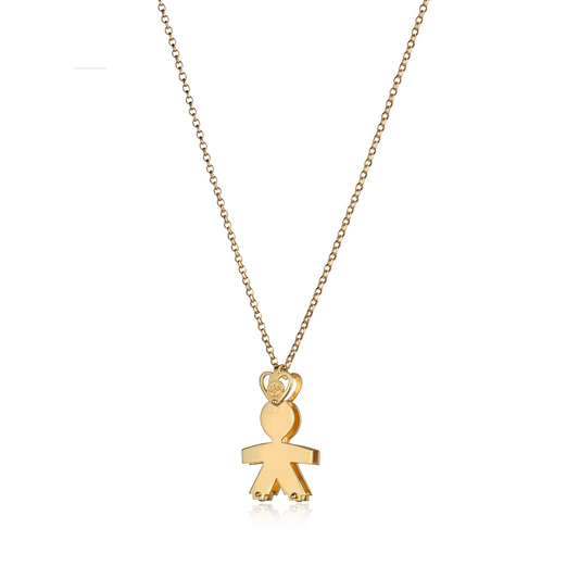 Collana bimbo due lastre 2,5 cm