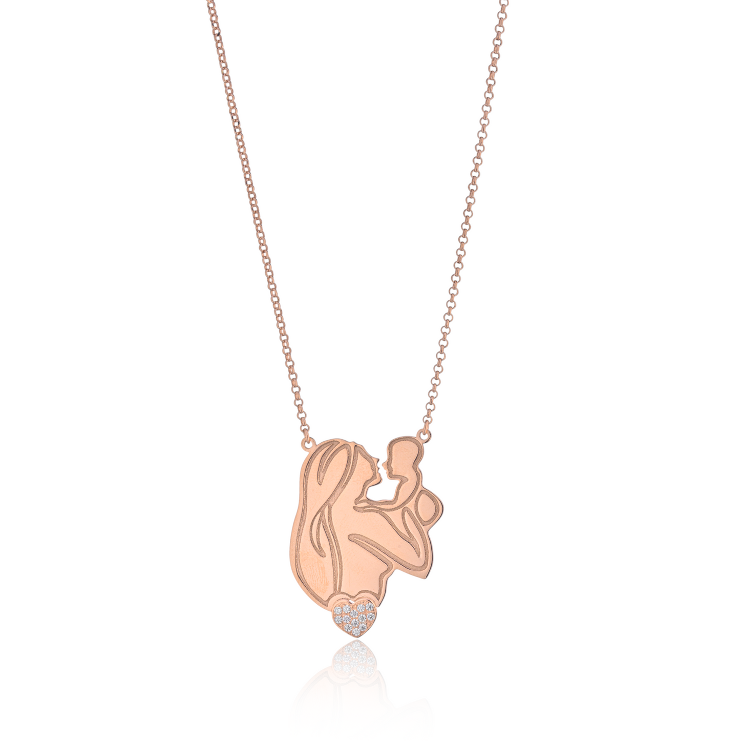 Collana Armonia di Cuore Grande con Swarovski