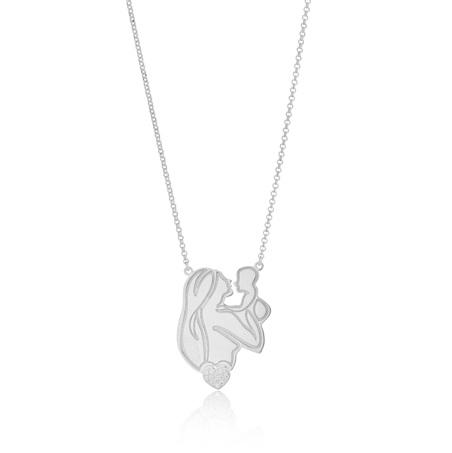 Collana Armonia di Cuore Grande con Swarovski