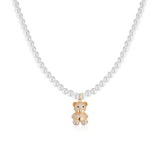 Collana di perle con Teddy