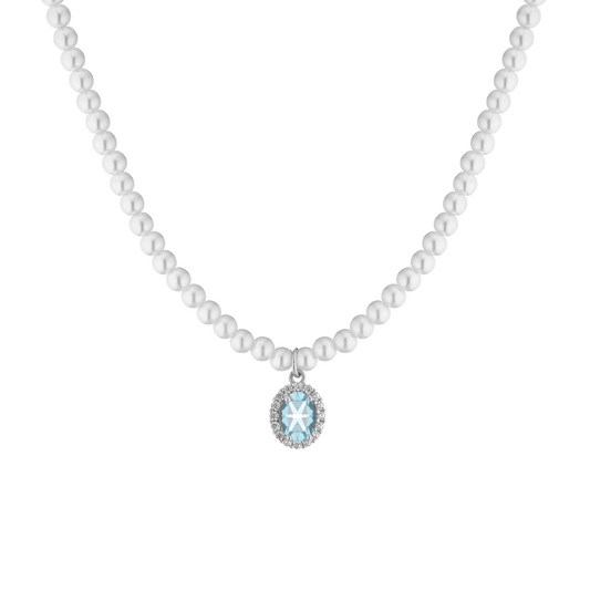 Collana di perle con ciondolo