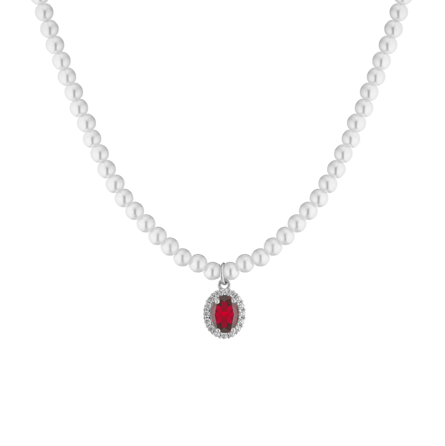 Collana di perle con ciondolo