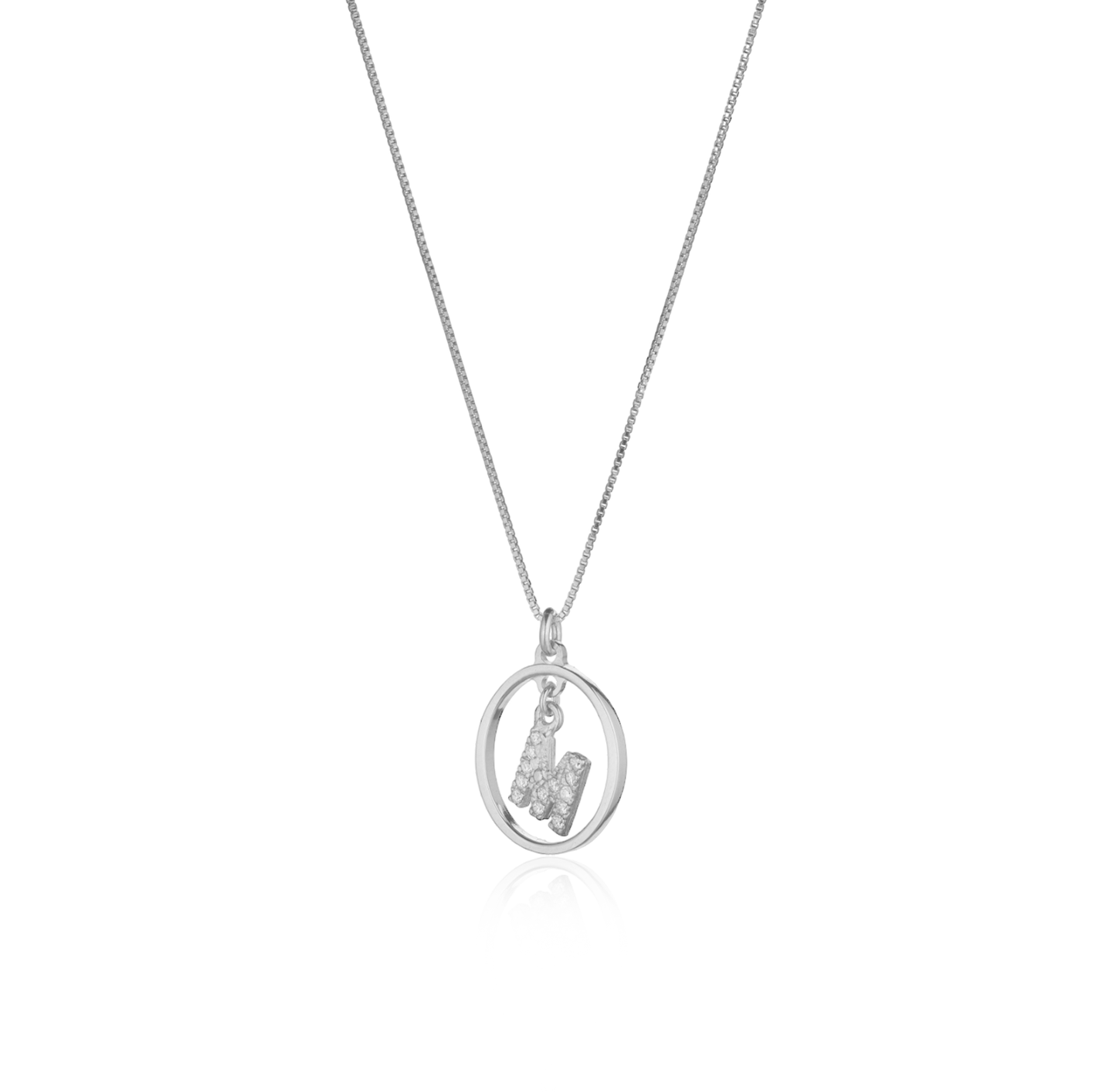 OvalInitial Necklace