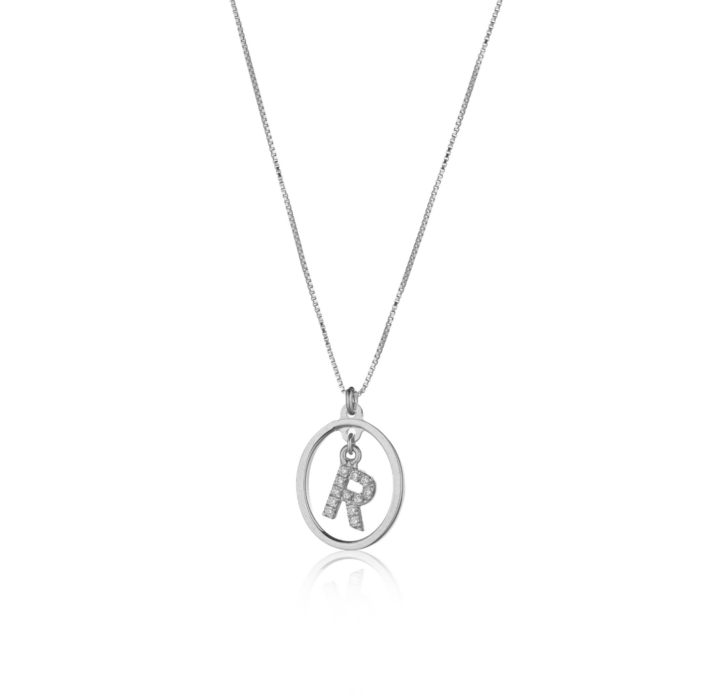 OvalInitial Necklace