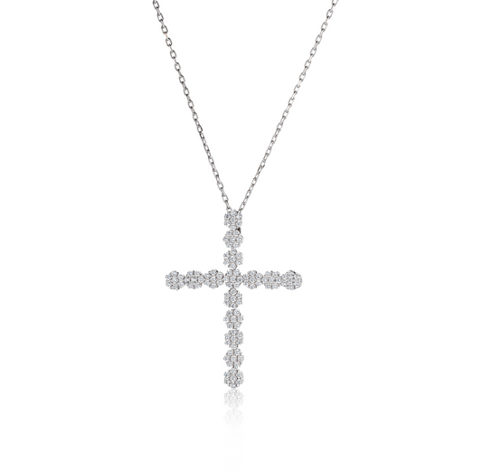 Collana Croce Fiorita
