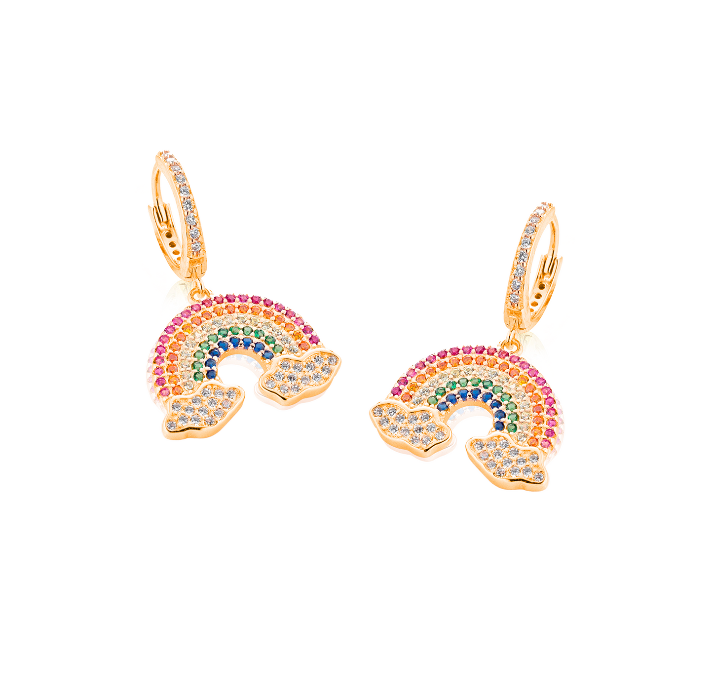 Orecchini pendenti arcobaleno
