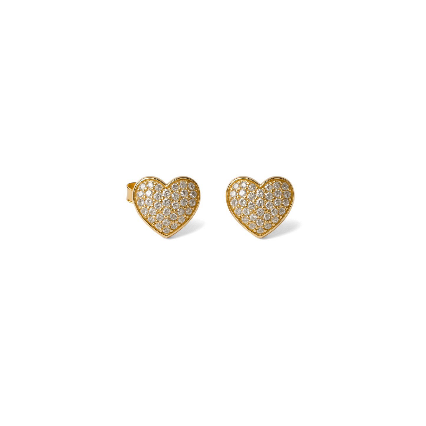 Orecchini Amour Pavè 0,8 cm