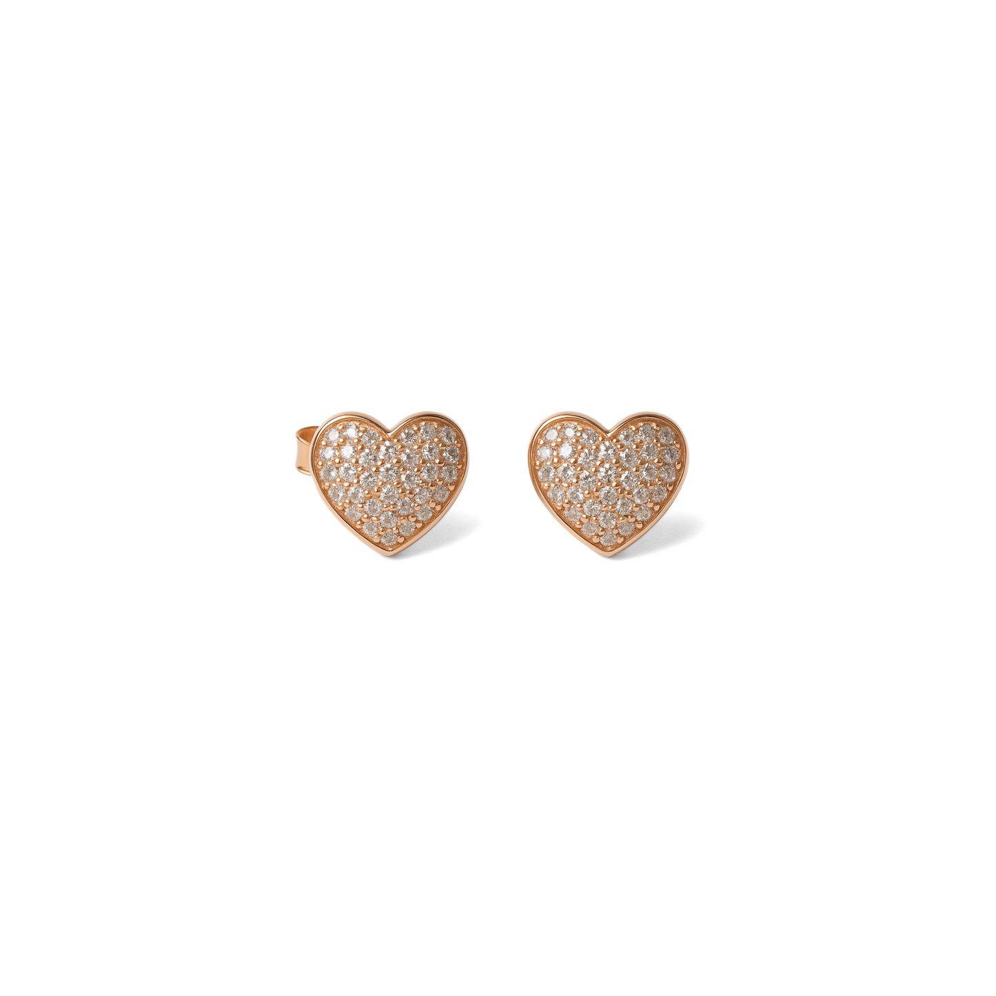 Orecchini Amour Pavè 0,8 cm