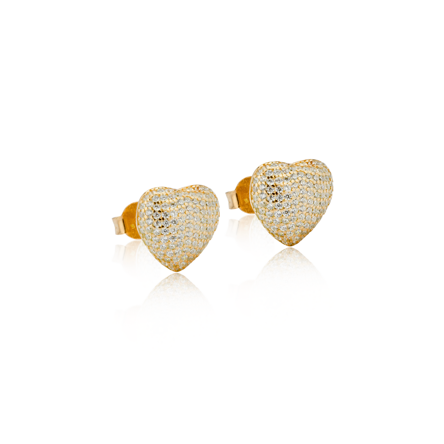 Orecchini Amour Pavè 1 cm