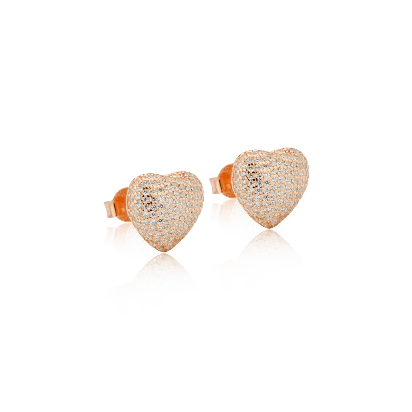 Orecchini Amour Pavè 1 cm