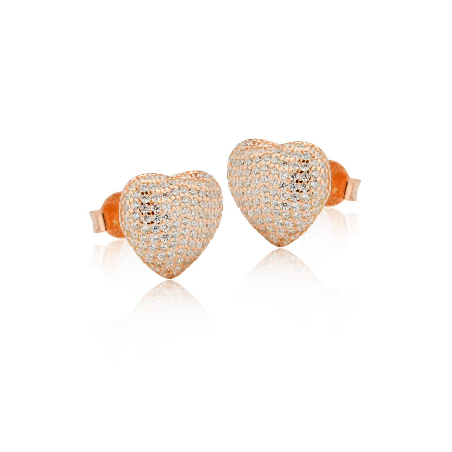 Orecchini Amour Pavè 1,5 cm
