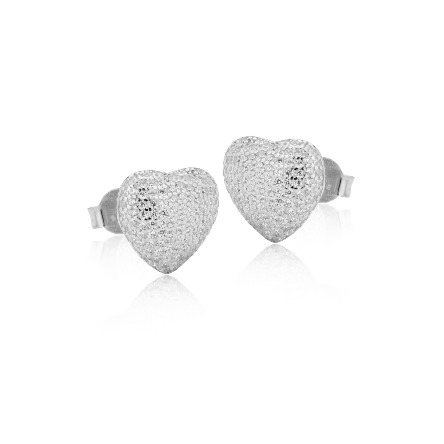 Orecchini Amour Pavè 1,5 cm