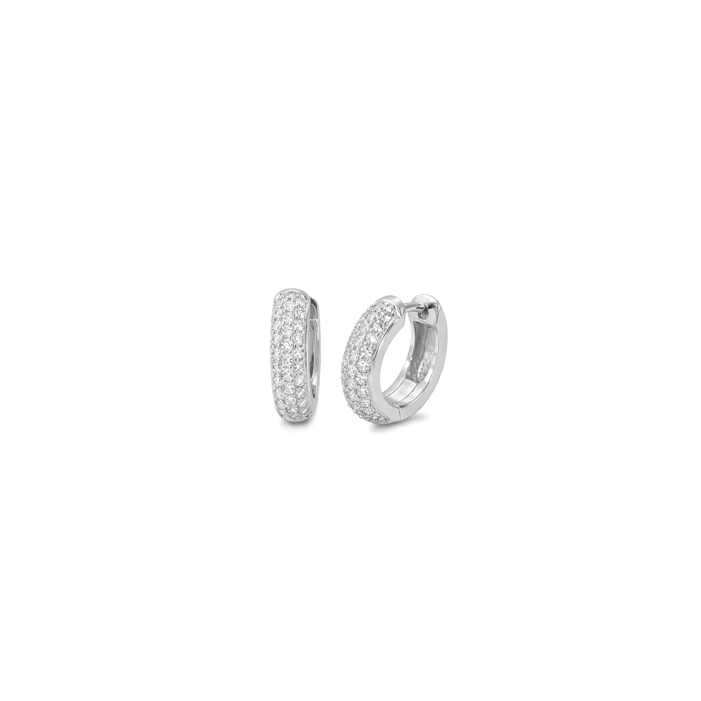 Orecchini Cerchio e Swarovski 0,9cm