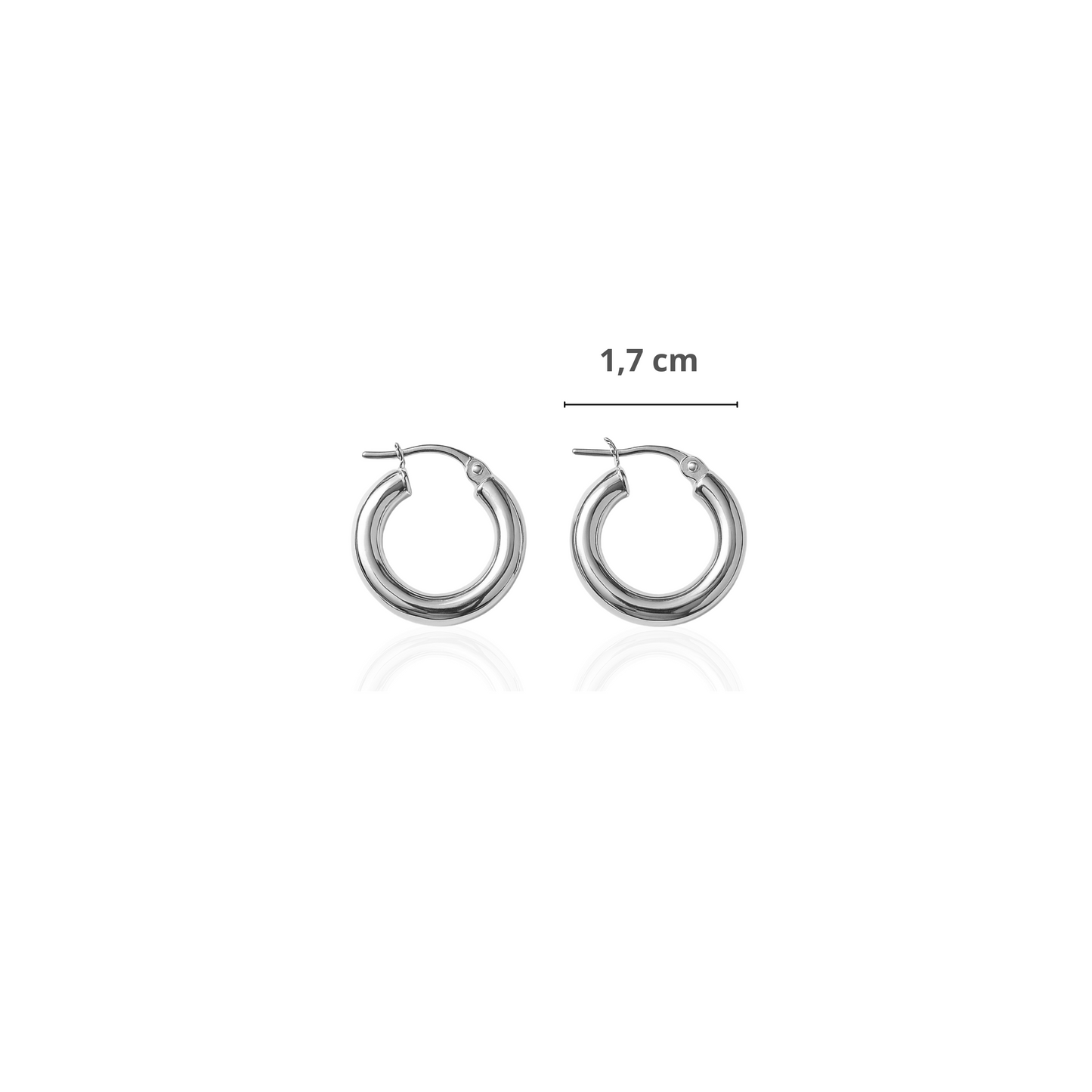 Orecchini a cerchio diametro 1,7