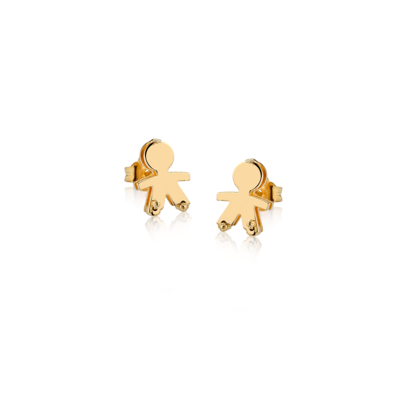 Orecchini bimbo due lastre 1 cm