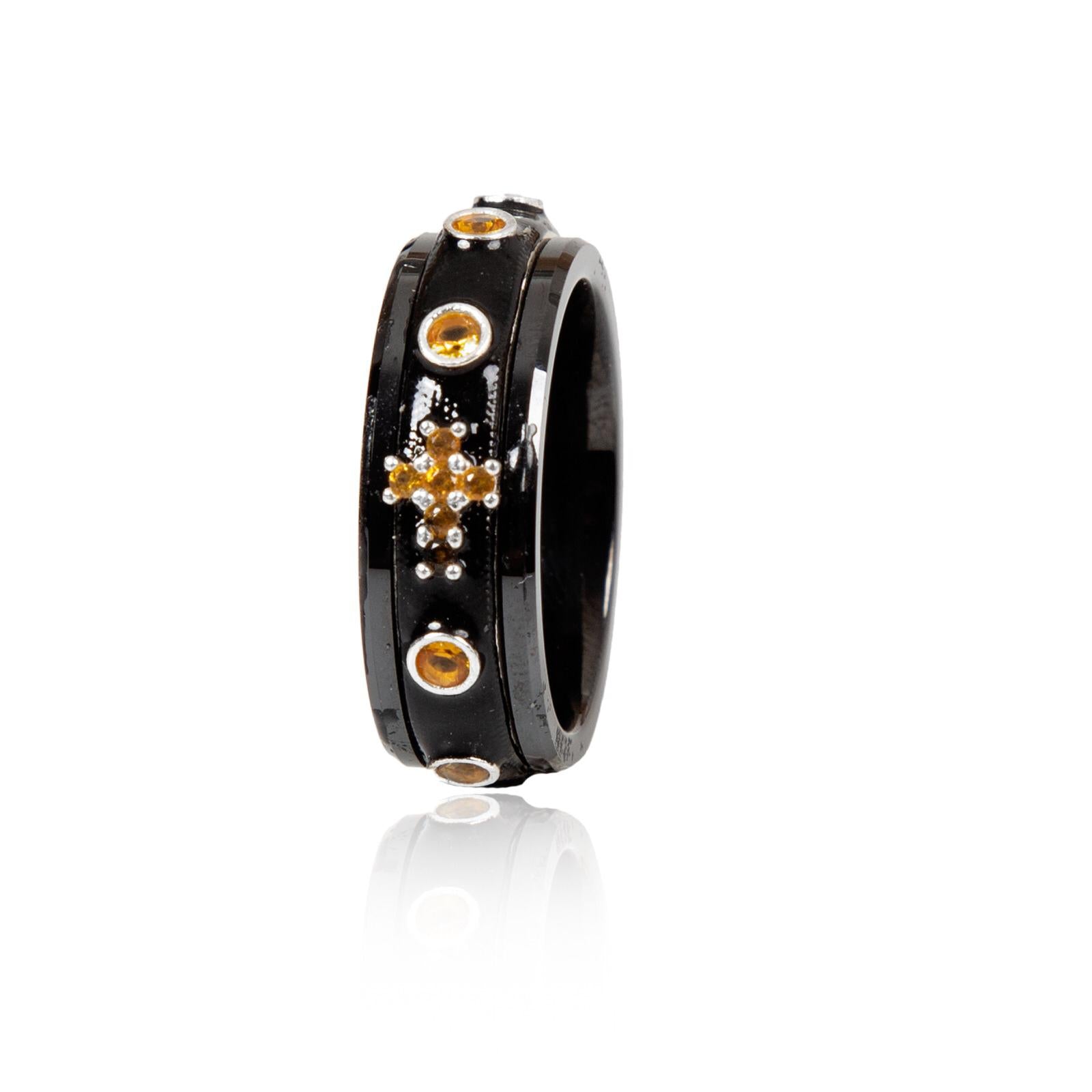 Anello on sale swarovski nero