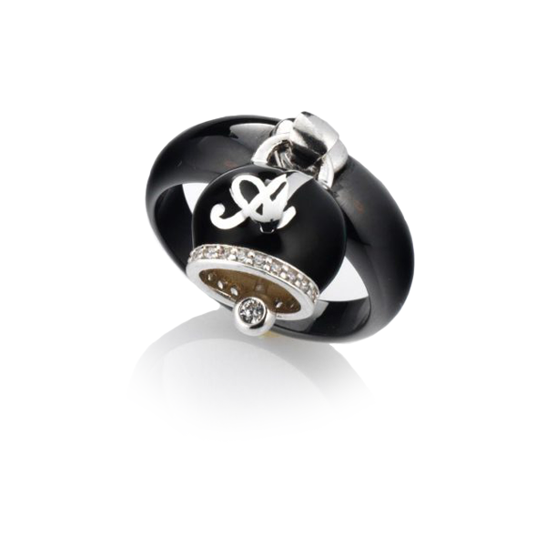 Anello fascia stretta con campanella piccola