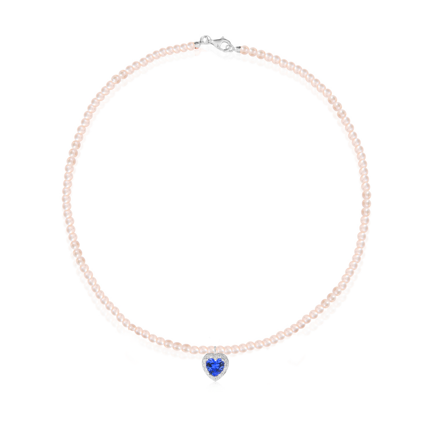 Collana di perle con cuore