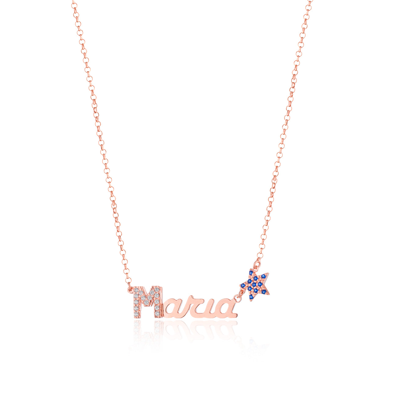 SymbolPavè name necklace