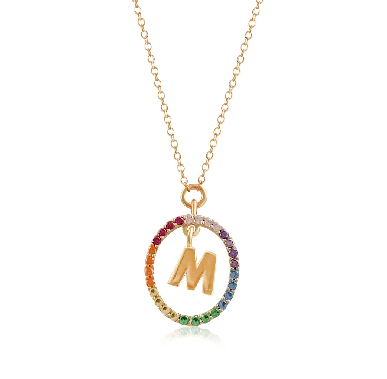 OvalInitial necklace